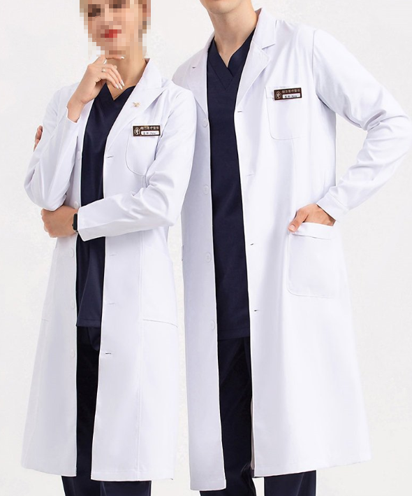 白大褂定做廠家 男女同款醫用白大褂展示